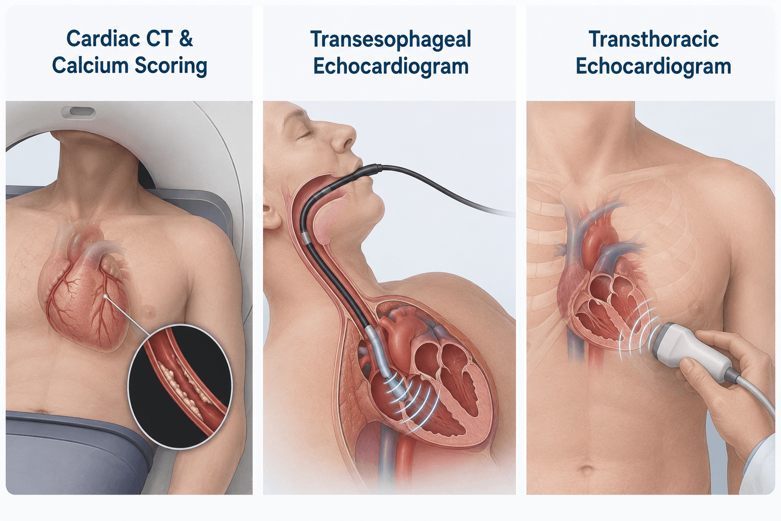 Valvular Heart Disease Diagnostic Tests Infographic